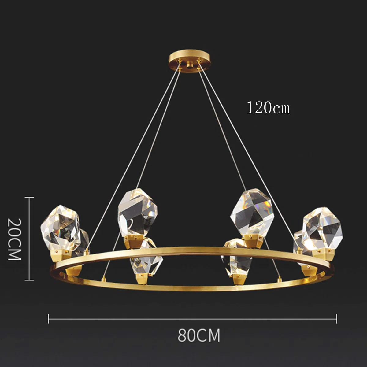 Led Vollkupfer Leichter Luxus Kristall Kronleuchter,Bereitstellen-modernen Amerikaner Einfach Atmosphäre Kreativ Kronleuchter,Wohnzimmer Esszimmer Schlafzimmer Licht- 8