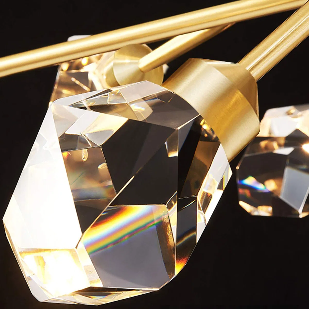 Led Vollkupfer Leichter Luxus Kristall Kronleuchter,Bereitstellen-modernen Amerikaner Einfach Atmosphäre Kreativ Kronleuchter,Wohnzimmer Esszimmer Schlafzimmer Licht- 8