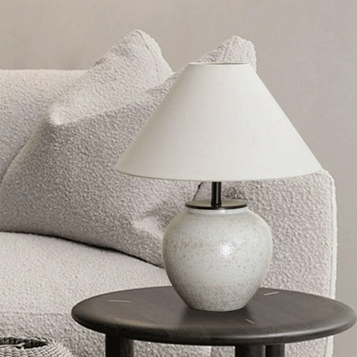 Tischlampe, Retro-Tischlampe, Keramik, schlichtes Design, dekorative Atmosphäre, Schreibtischlampe für Schlafzimmer, Wohnzimmer, Nachttischlampe (grün)